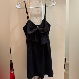 Timing Black Bow Dress
